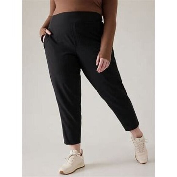 Athleta Endless Highrise Pants in Black 16 - Picture 1 of 6